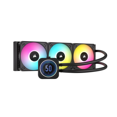 Corsair iCUE H150i Elite LCD XT Refroidisseur de CPU Liquide - Écran LCD IPS - Trois Ventilateurs AF120 RGB Elite - Radiateur 36