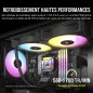 Corsair iCUE AF140 RGB ELITE 140mm PWM Kit de Deux Ventilateurs - Huit LED RGB Par Ventilateur - Technologie AirGuide - Palier F Corsair iCUE AF140 RGB ELITE 140mm PWM Kit de Deux Ventilateurs - Huit LED RGB Par Ventilateur - Technologie AirGuide - Palier F