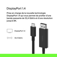 USB-C TO DP1.4 CABLE (2M)