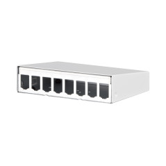 METZ CONNECT Modul boîtier en saillie 8 Ports Blanc Pur, Non équipé