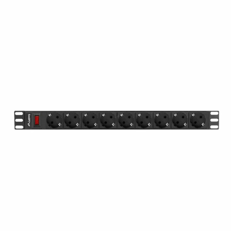 LANBERG REGLETA Rack PDU 19 1U 16A 9 SCHUKO 3M Negro LANBERG REGLETA Rack PDU 19 1U 16A 9 SCHUKO 3M Negro