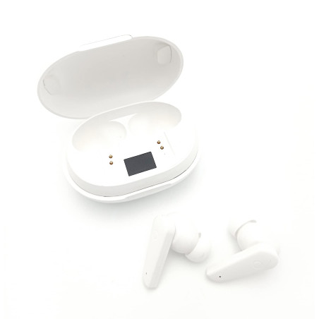 Elbe ABTWS-005-B Casque Bluetooth True Wireless ANC Blanc