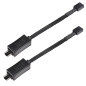 SilverStone SST-CPF05 - 2x 10cm câble de réduction de la vitesse du ventilateur PWM, manchonné noir SilverStone SST-CPF05 - 2x 10cm câble de réduction de la vitesse du ventilateur PWM, manchonné noir