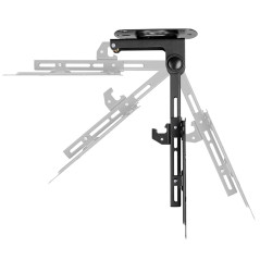 My Wall HL 45-2 L Support de Plafond pour écran, Noir, inclinable, Rotatif, Support de Plafond