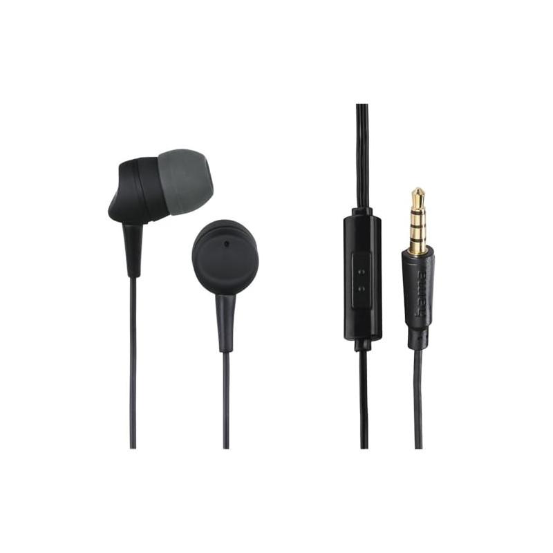 Hama Kooky Hi-FI Écouteurs Intra-Auriculaires Filaire Stereo Gris foncé, Noir Suppression du Bruit du Microphone Hama Kooky Hi-FI Écouteurs Intra-Auriculaires Filaire Stereo Gris foncé, Noir Suppression du Bruit du Microphone