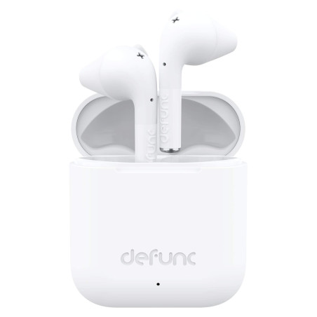 Defunc - D4212 - Ecouteurs True Go Slim Totalement sans Fil - Son Puissant - 22 h d'autonomie - Blanc