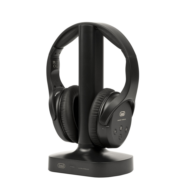 Trevi FRS 1480 R Casque stéréo pour TV, récepteur RF sans Fil, Base de Charge, numérique Optique, Jack 3.5 mm, RCA, Bandeau régl Trevi FRS 1480 R Casque stéréo pour TV, récepteur RF sans Fil, Base de Charge, numérique Optique, Jack 3.5 mm, RCA, Bandeau régl