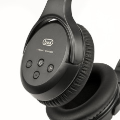 Trevi FRS 1480 R Casque stéréo pour TV, récepteur RF sans Fil, Base de Charge, numérique Optique, Jack 3.5 mm, RCA, Bandeau régl