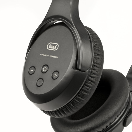 Trevi FRS 1480 R Casque stéréo pour TV, récepteur RF sans Fil, Base de Charge, numérique Optique, Jack 3.5 mm, RCA, Bandeau régl