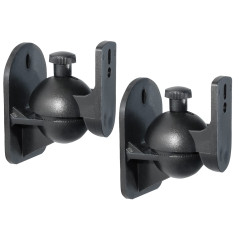 My Wall HB 4 L Support Mural denceinte inclinable + pivotant Distance Entre Les Murs (Max.): 6 cm Noir 1 Paire(s)