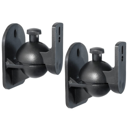 My Wall HB 4 L Support Mural denceinte inclinable + pivotant Distance Entre Les Murs (Max.): 6 cm Noir 1 Paire(s)