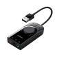 External Sound Card Ugreen CM129 USB 15cm Black