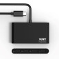 Port Connect hub USB-c 3 x Ports USB-c + 1x USB-c Distribution dénergie 100w Port Connect hub USB-c 3 x Ports USB-c + 1x USB-c Distribution dénergie 100w