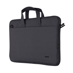 Trust Bologna Sac Mince pour Ordinateur Portable Jusqu'à 16 Pouces, Sacoche Recyclé avec Bandoulière pour Voyage, Affaires, Trav