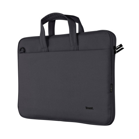 Trust Bologna Sac Mince pour Ordinateur Portable Jusqu'à 16 Pouces, Sacoche Recyclé avec Bandoulière pour Voyage, Affaires, Trav