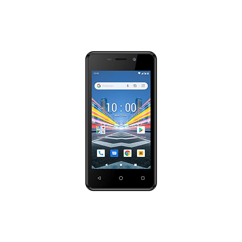 Konrow City 4 (Double SIM - Écran 4'', 8Go, 1Go RAM) Noir