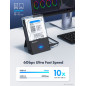 Graugear Dock-Gehäuse für 3,5" / 2,5" HDD/SSD, USB 3.2