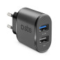 SBS Chargeur Secteur Chargeur De Batterie Fast Charge avec 2 Ports USB SBS Chargeur Secteur Chargeur De Batterie Fast Charge avec 2 Ports USB