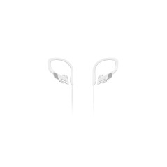 Panasonic Ecouteurs sport sans fil RP-BTS10E-W I Bluetooth design semi intra-auriculaire IPX2 Charge rapide Microphone blanc - V