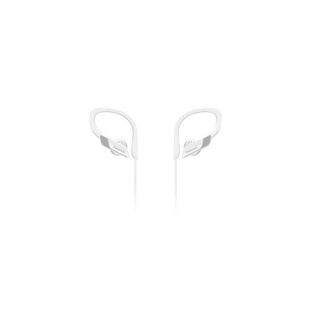 Panasonic Ecouteurs sport sans fil RP-BTS10E-W I Bluetooth design semi intra-auriculaire IPX2 Charge rapide Microphone blanc - V