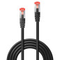 Lindy Câble réseau Cat.6 S/FTP, cuivre, 250MHz, Noir, 0,5m