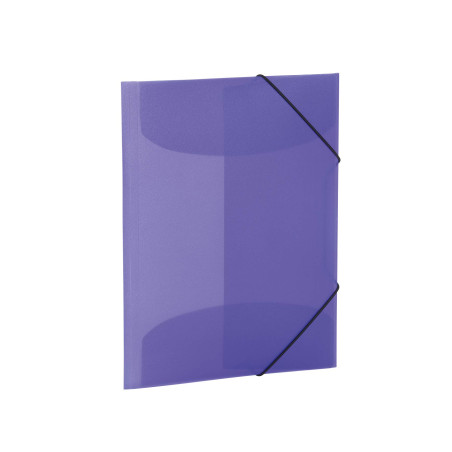 HERMA Chemises à élastique Translucide en Violet, A4, plastique robuste, avec 3 rabats intérieurs, 1 porteé de chemise