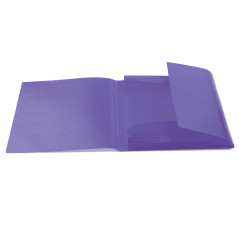 HERMA Chemises à élastique Translucide en Violet, A4, plastique robuste, avec 3 rabats intérieurs, 1 porteé de chemise