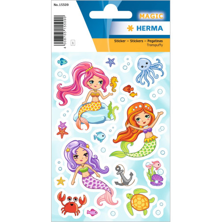 HERMA 15509 Plastique Multicolore Permanent 27pièce(s) autocollant décoratif - Autocollants décoratifs (Plastique, Multicolore,