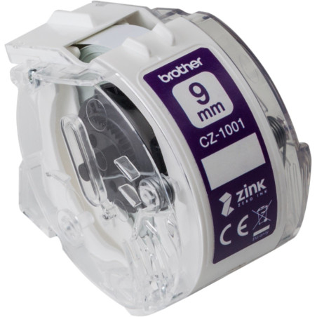 Brother CZ-1001 Baltas, Full colour continuous label roll, 5 m, 0.9 cm