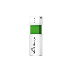 MediaRange Clé USB 32GB Vert MR973 Mécanisme Coulissant