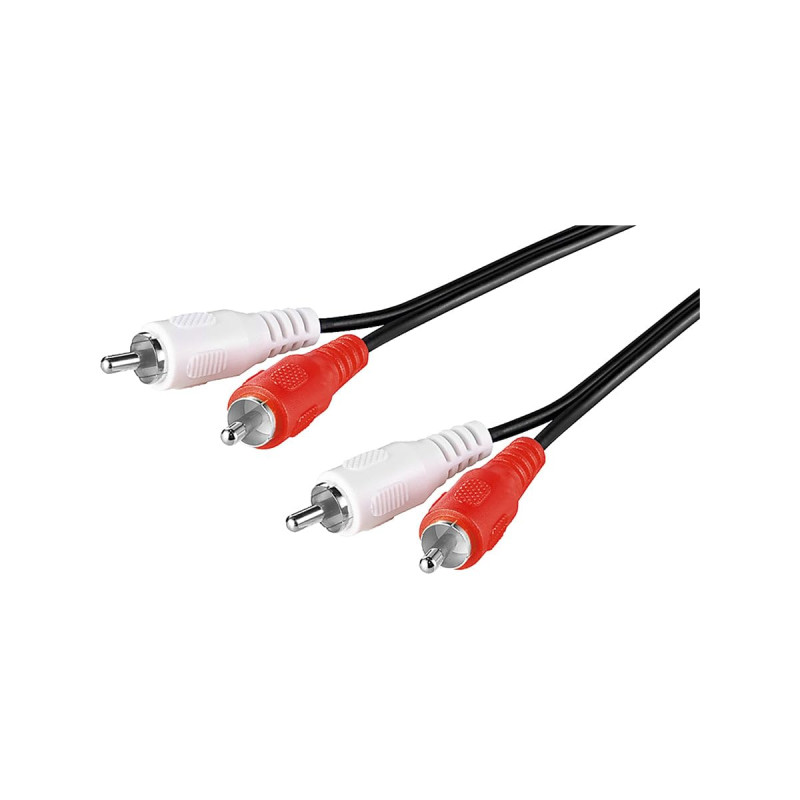 Goobay 50028 Câble de Connexion Stéréo 2 x Cinch, 1.5m Longueur de Câble Goobay 50028 Câble de Connexion Stéréo 2 x Cinch, 1.5m Longueur de Câble