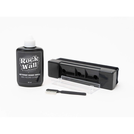 Kit Nettoyage Disque Vinyle - Solution + Brosse Tampon Velours - 33T 45T 78T - 150 Disques 33T – Élimine poussière & Traces – Ro