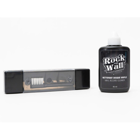 Kit Nettoyage Disque Vinyle - Solution + Brosse Tampon Velours - 33T 45T 78T - 150 Disques 33T – Élimine poussière & Traces – Ro