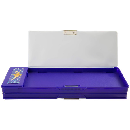 Trousse Enfant Disney Avec 3 Compartiments Multi-usages Calculateur Et Taille Crayon Inclus Format Long 26 cm Plastique Rigide A