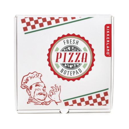 Kikkerland ST77 Bloc-note en forme de boîte à pizza classique