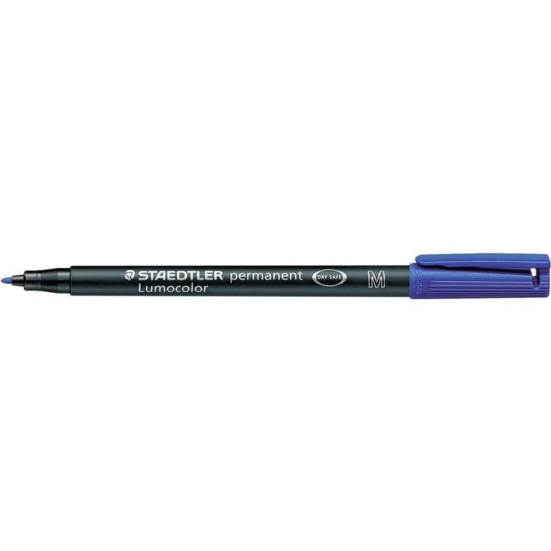 Staedtler - LumoColor 317 - Feutre Permanent Pointe Moyenne 1 mm Bleu Staedtler - LumoColor 317 - Feutre Permanent Pointe Moyenne 1 mm Bleu