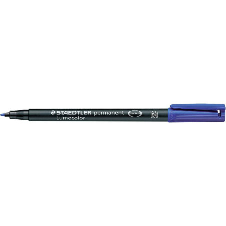 Staedtler - LumoColor 317 - Feutre Permanent Pointe Moyenne 1 mm Bleu