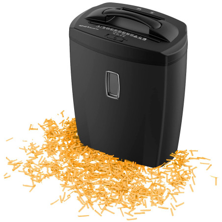 GenIE 580 XCD Plus, déstructeur de Documents, Coupe croisée, capacité 10 Feuilles, déstruction de CD, Corbeille de 21 L, Niveau