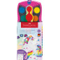 Faber-Castell 125002 - Boîte d'aquarelle Connector édition licorne avec 12 couleurs, tube de paillettes arc-en-ciel inclus Faber-Castell 125002 - Boîte d'aquarelle Connector édition licorne avec 12 couleurs, tube de paillettes arc-en-ciel inclus