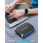 GRAUGEAR Boîtier externe en aluminium pour 1x lecteur Blu-Ray-CD-DVD, 5,25" SATA, connexion USB 3.0 et eSATA, avec adaptateur US GRAUGEAR Boîtier externe en aluminium pour 1x lecteur Blu-Ray-CD-DVD, 5,25" SATA, connexion USB 3.0 et eSATA, avec adaptateur US