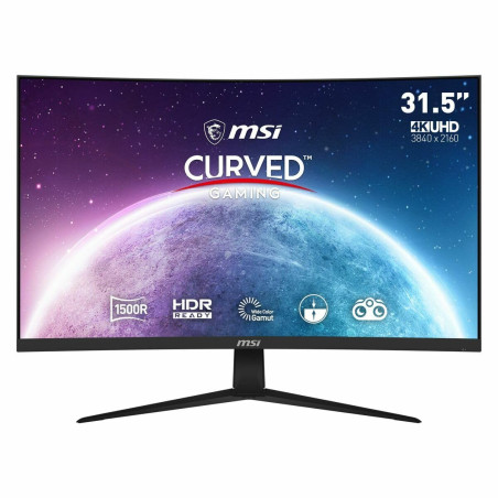 MSI G321CUV Écran PC Gaming Incurvé 31,5" UHD - Dalle VA 1500R, 3840x2160, 60Hz / 4ms, 16:9, Adaptive-Sync - DisplayPort 1.2a, H