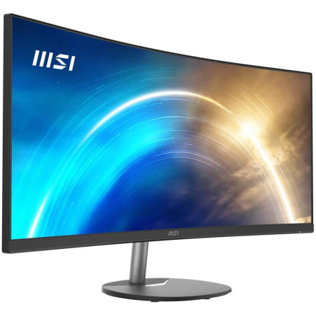 MSI Pro MP341CQ Écran Bureautique Incurvé 34" UWQHD - Dalle VA 1500R, 3440x1440, 100Hz, Confort Oculaire, sRGB 116%, HDR Ready,