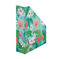 Herlitz Porte-revues A4 en carton ondulé série Ladylike Motif Jungle 7 cm