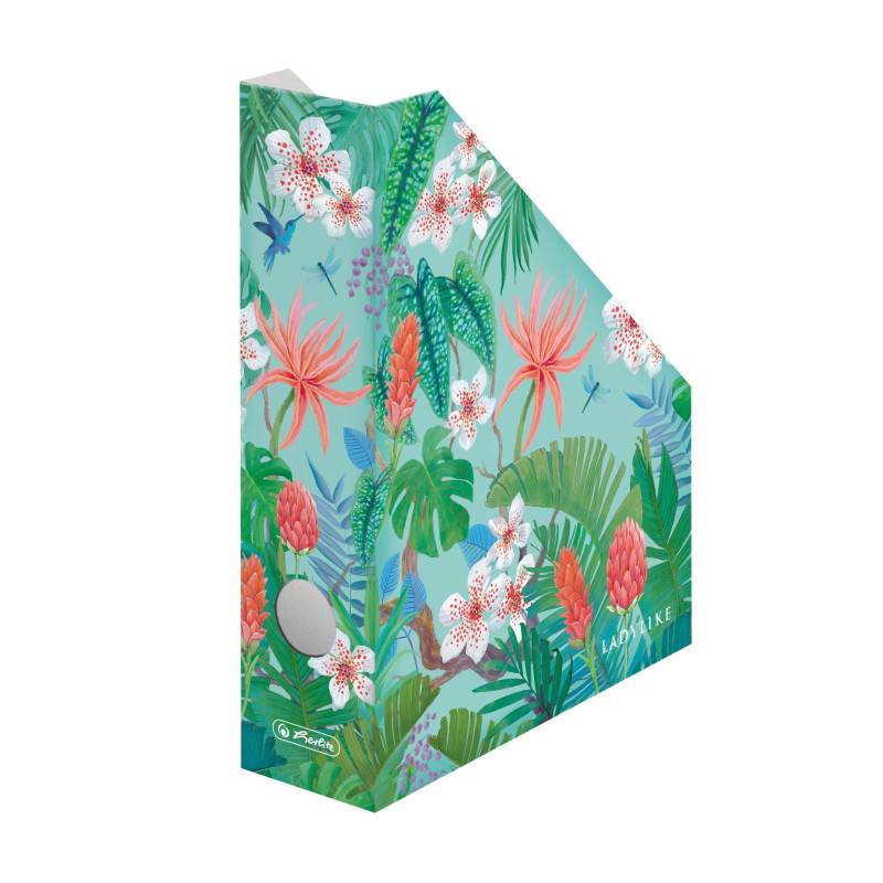 Herlitz Porte-revues A4 en carton ondulé série Ladylike Motif Jungle 7 cm Herlitz Porte-revues A4 en carton ondulé série Ladylike Motif Jungle 7 cm