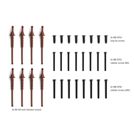 Noctua NA-IS1-14 Sx2, Entretoises d’admission d’air pour Ventilateurs 140mm