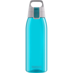 Sigg - Gourde Transparente en Tritan - Total Color Aqua - Convient Aux Boissons Gazeuses - Lavage Au Lave-Vaisselle - Étanche &