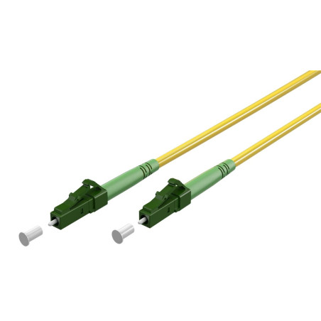 goobay 59634 Câble à fibre optique (FTTH) / monomode (OS2) Simplex/LC APC (8°) mâle sur LC-APC (8°) mâle/Câble à fibre optique /