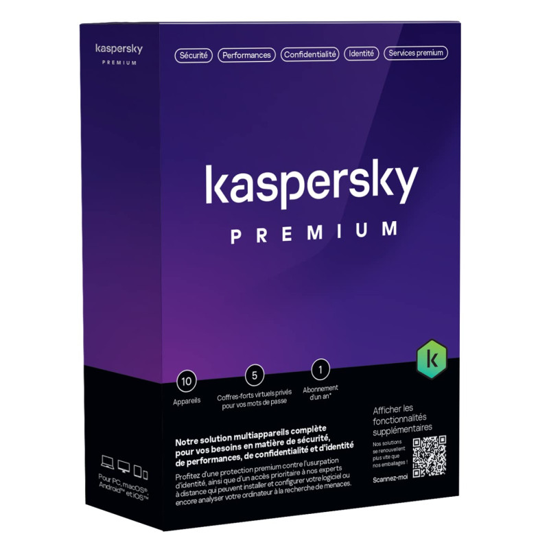 Kaspersky Premium 10 Postes /1 An