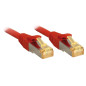 Lindy Câble réseau Cat.7 S/FTP, cuivre, LSOH, 600MHz, Rouge, 5m