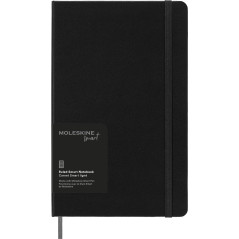 Moleskine Smart Notebook, Smart Writing System, Bloc-Notes Numérique avec Couverture Rigide, Pages Lignées et Fermeture Élastiqu